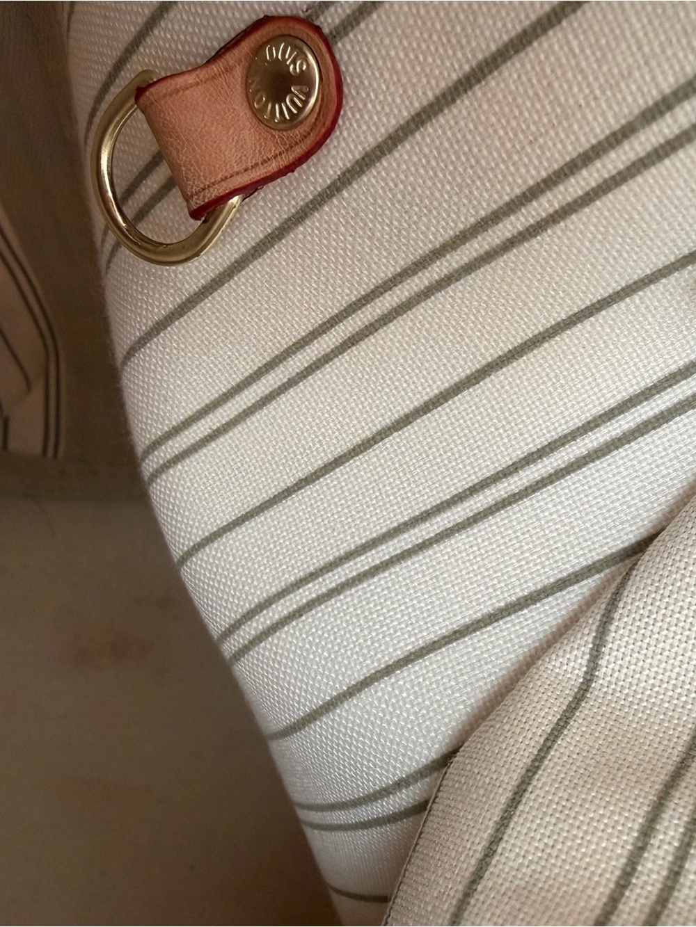 Fashion Inspired Checkered Canvas Tote Bag in Beige and Tan - Picture 11 of 16